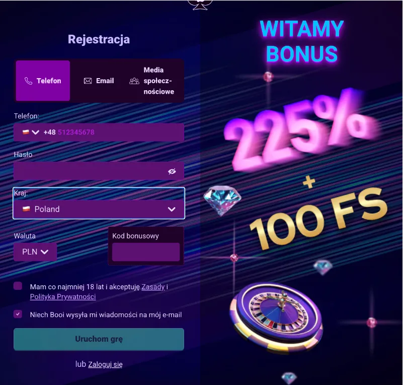 Booi Casino Rejestracja i Weryfikacja