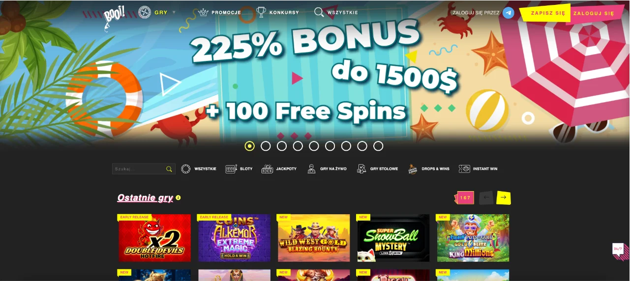 Booi Casino Recenzja i Ocena