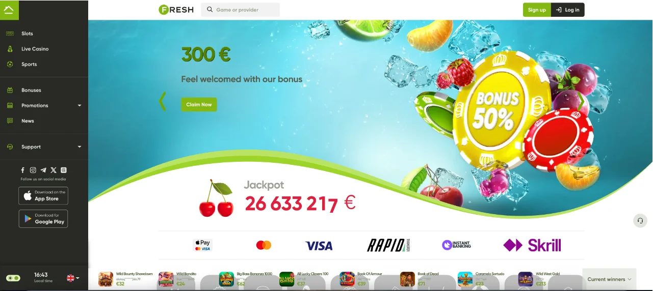 Fresh Casino - Recenzja i Nasza Opinia