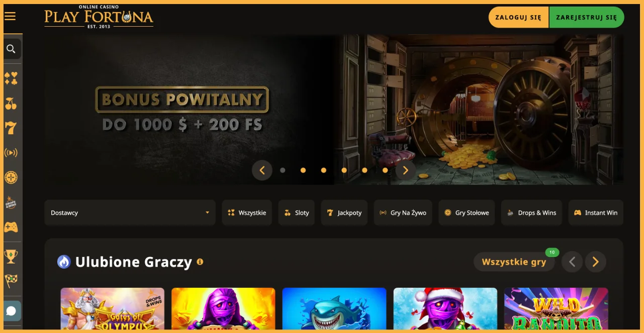 Play Fortuna - Znajduje się na liście „najlepszych kasyn online 2025-2026”