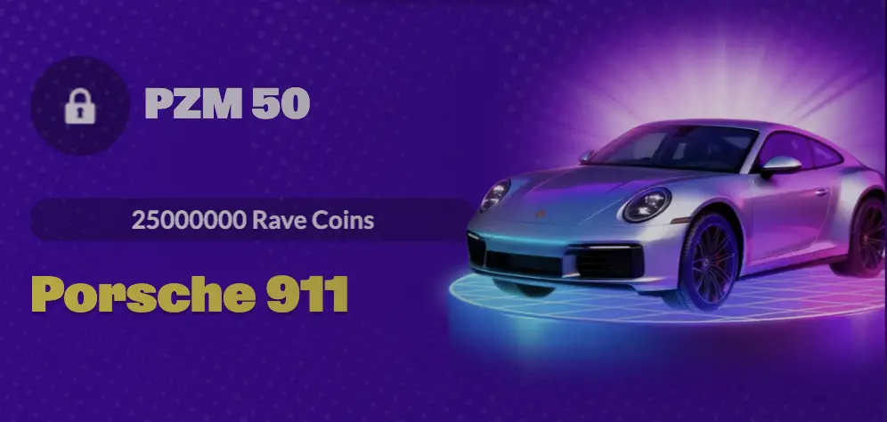 LVL 50 (25 mln CP): Porsche 911