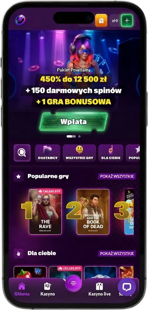 Wersja Mobilna Slotrave Casino